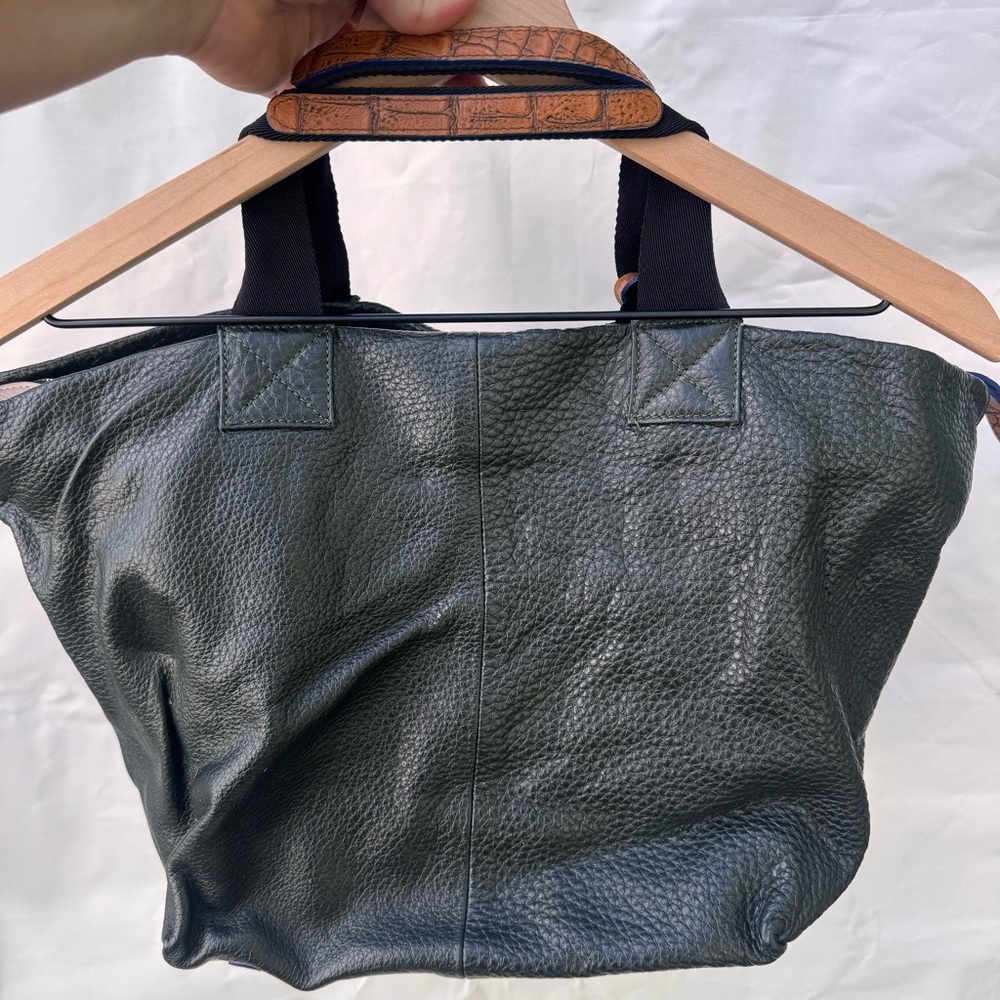 Pulicati // grey leather slouchy early 2000s purse - Picture 5 of 10